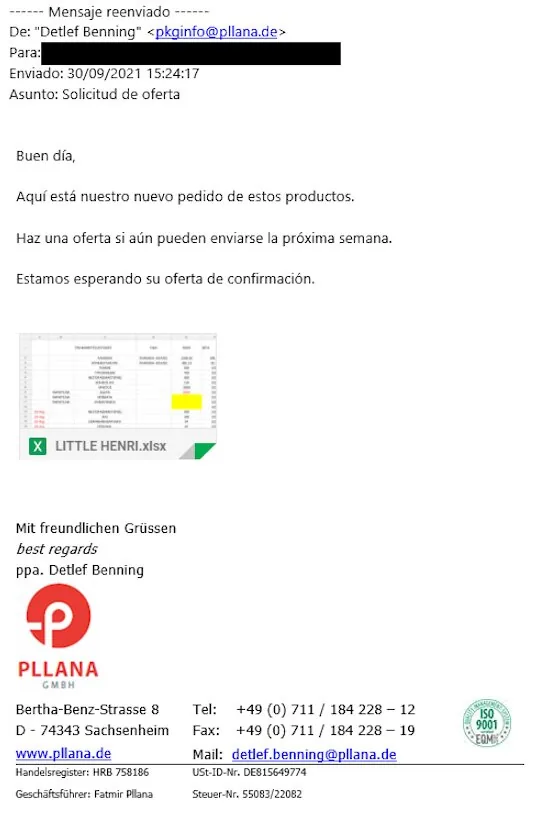 ejemplo de formbook