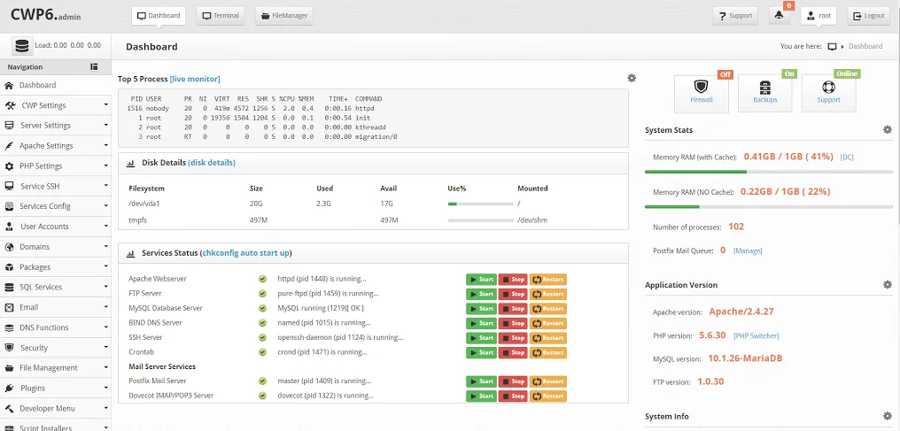 Tu propio panel de control en centOS