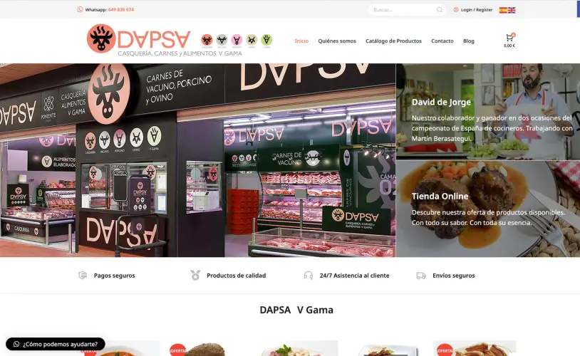 Diseño web de DAPSA