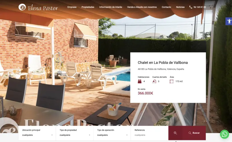 Diseño web realizado por AZN.Cloud